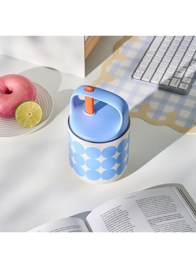 Chako Lab Food Jar 450ml - White & Blue