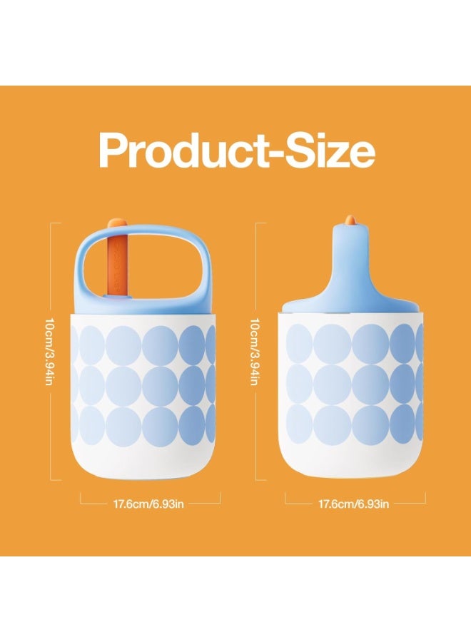 Chako Lab Food Jar 450ml - White & Blue