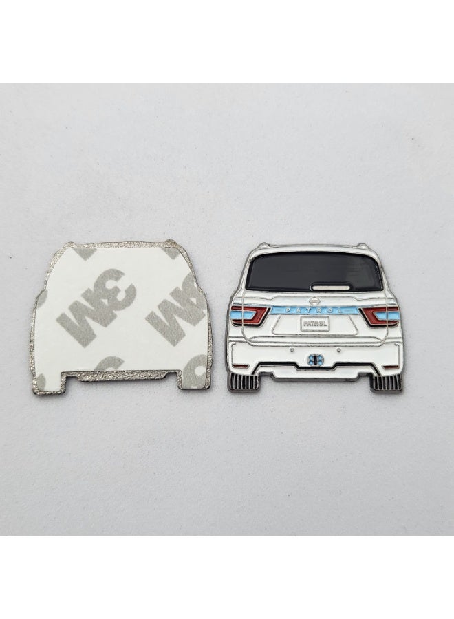 Kipfy Nissan Patrol SUV , Rear View Design Metal Sticker Badge, for Phone Cases & Laptops - Image 2