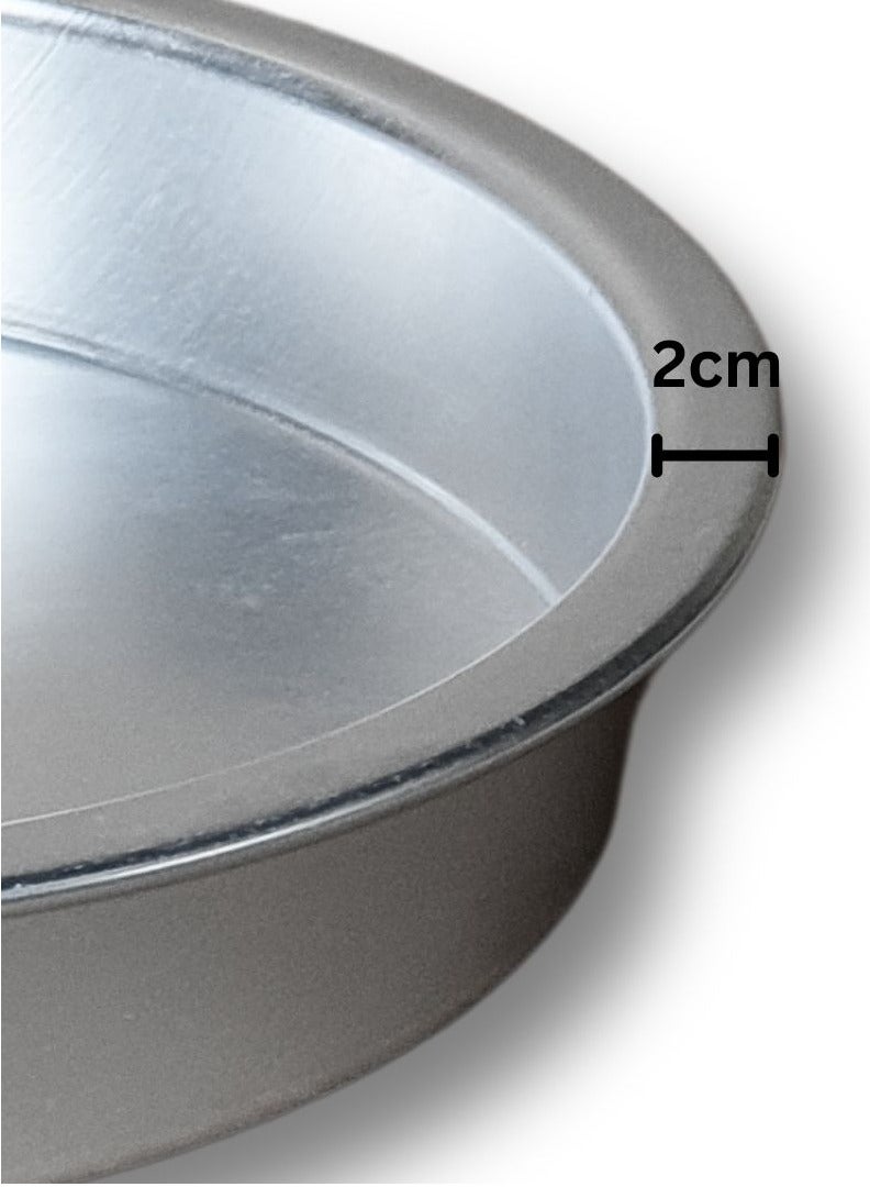 اي ار تي سي حامل تسخين الكنافة والحلويات المحمول وطبق الطهي من ARTC، قطعتين، فضي، 34 سم - Image 4