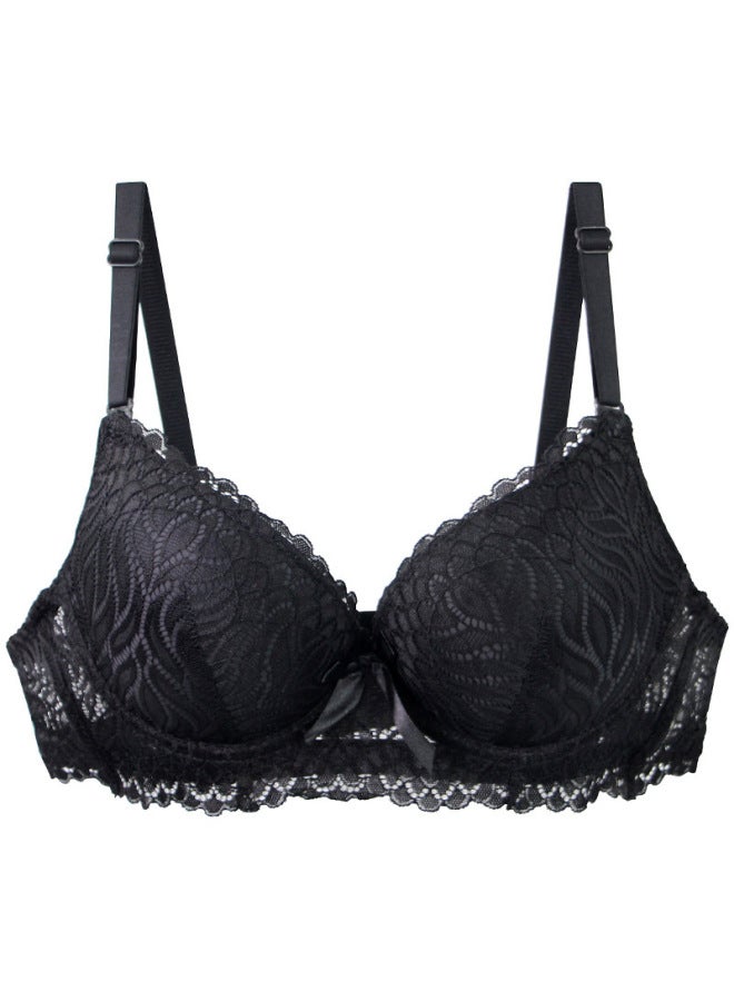 Popular French Large Size Bra Push-up Anti-sagging Women's Underwear Lace European And American Style