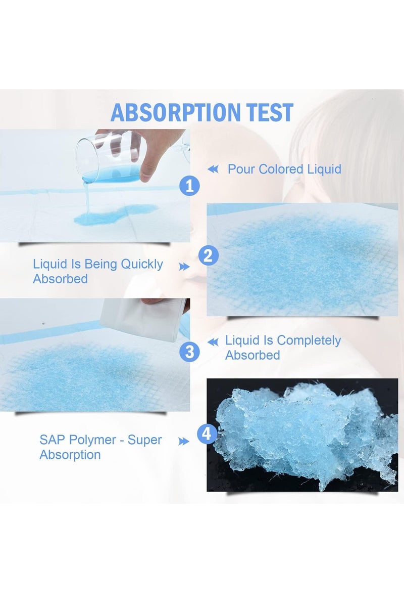 Gonice 100 Pack Disposable Changing Pads Baby Disposable Underpads Waterproof Diaper Changing Pad Breathable Underpads Bed Table Protector Mat, 17 Inches x 13 Inches - Image 5