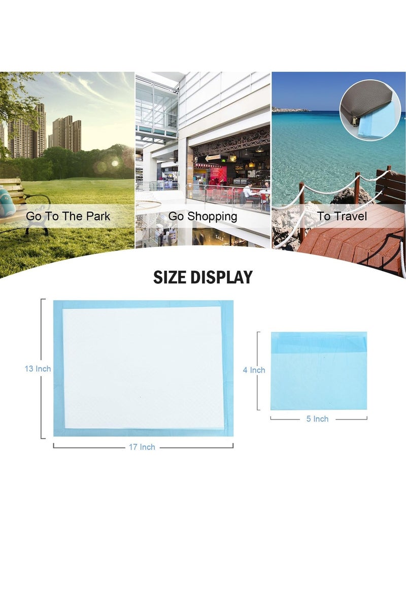 Gonice 100 Pack Disposable Changing Pads Baby Disposable Underpads Waterproof Diaper Changing Pad Breathable Underpads Bed Table Protector Mat, 17 Inches x 13 Inches - Image 4