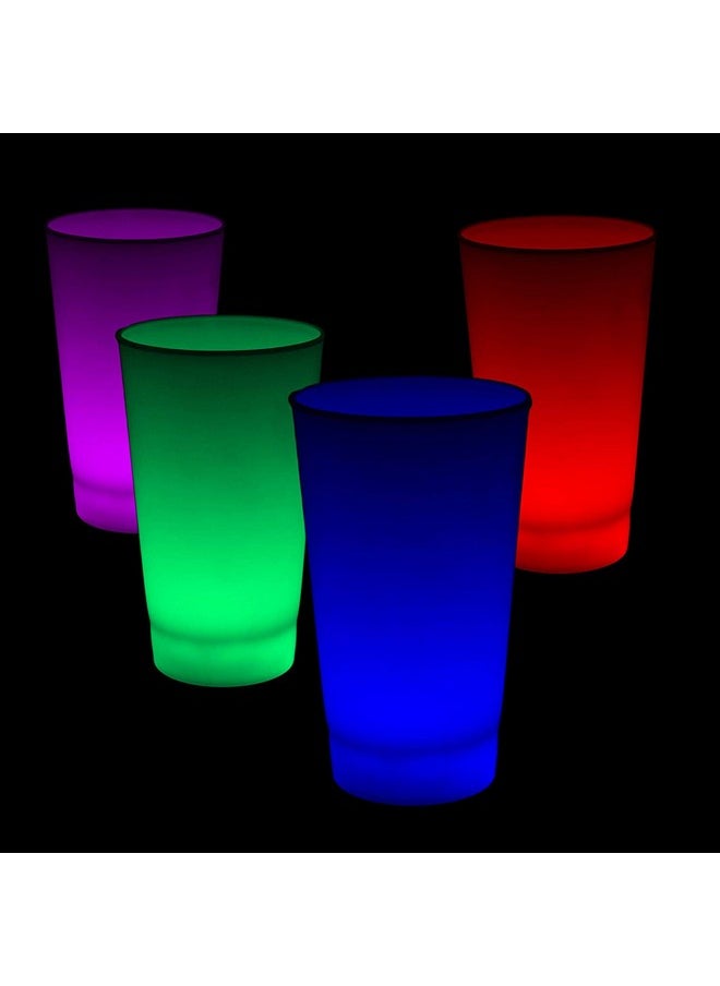 فان سينترال مجموعة من 6 أكواب حفلات LED مضيئة من Fun Central Windy City Novelties، متعددة الألوان، سعة 16 أونصة لكل كوب، مناسبة لحفلات رأس السنة وأعياد الميلاد وأدوات البار وحفلات الزفاف وحفلات الرقص الإلكترونية المتوهجة  - Image 2