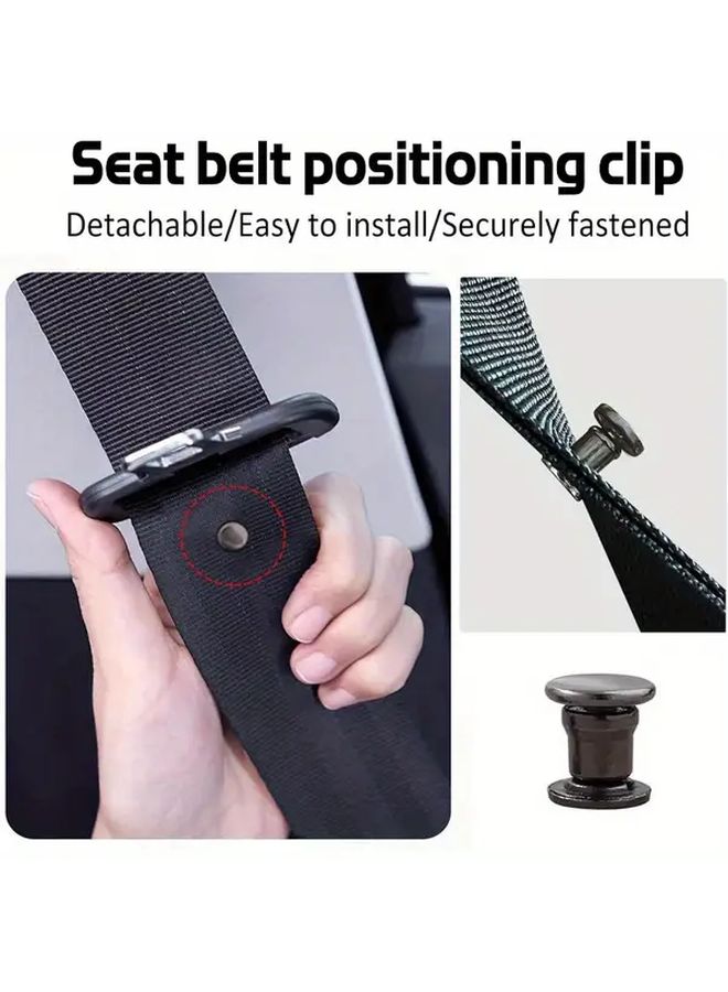 Bronze Color 2 Pairs Seatbelt Button Block Car Seatbelt Stopper Prevents Sliding Ensures Secure Installation Backpack Strap Fixed Buckle Shoulder Strap Rivet - Image 3