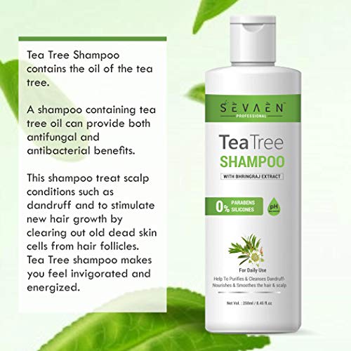 Sevaen Tea Tree Daily Shampoo and Keratin Protein Daily Conditioner (Combo 2 IN 1) For Unisex - Image 4