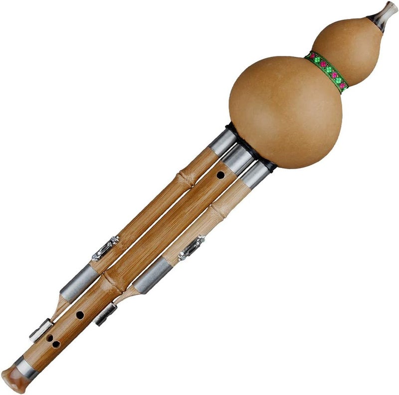Sutla C/b-flat Key Imitation Phyllostachys sulphurea Bamboo Cucurbit Flute Hulusi Traditional Musical Instrument Wind-instrument (b-flat Key) - Image 4