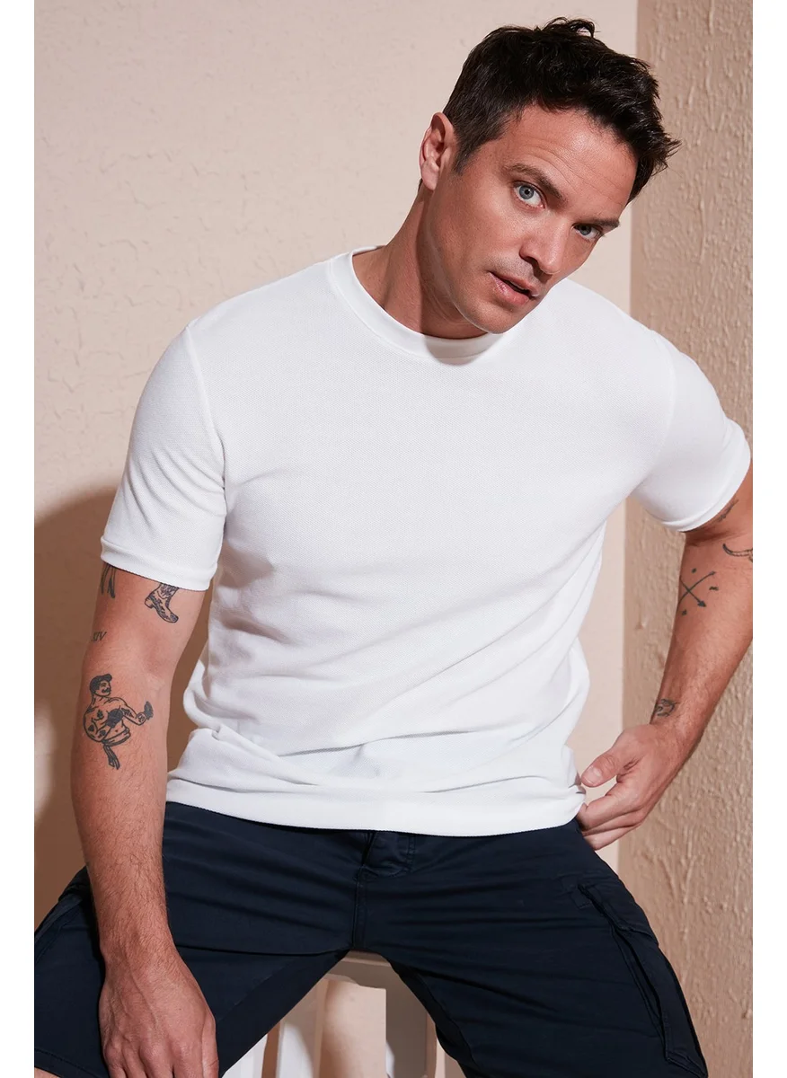 Buratti Cotton Regular Fit Crew Neck Basic T Shirt Men's T Shirt 5902387