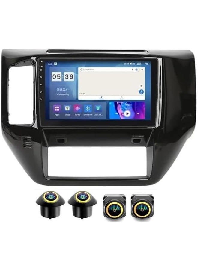 شيزا ستار ستيريو سيارة أندرويد لسيارة باترول VTEC سفاري (2004-2020)، ذاكرة وصول عشوائي (RAM) سعة 4 جيجابايت، وذاكرة قراءة فقط (ROM) سعة 64 جيجابايت، يدعم كار بلاي، وواي فاي M-Link، وراديو GPS، وشاشة 9 بوصة IPS.QLED، وكاميرا 360D. - Image 1