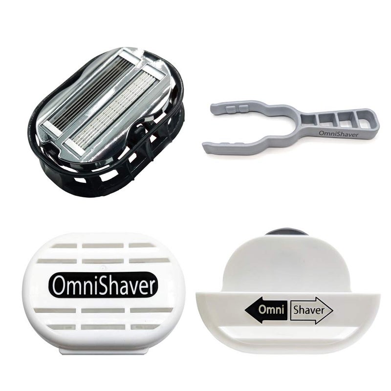 Premium OmniShaver Special Free Hot Water Tong Fastest Way to Shave Head Legs Arms Body an Alternative to Disposable Shaving Razors Self Cleans Strops During Use