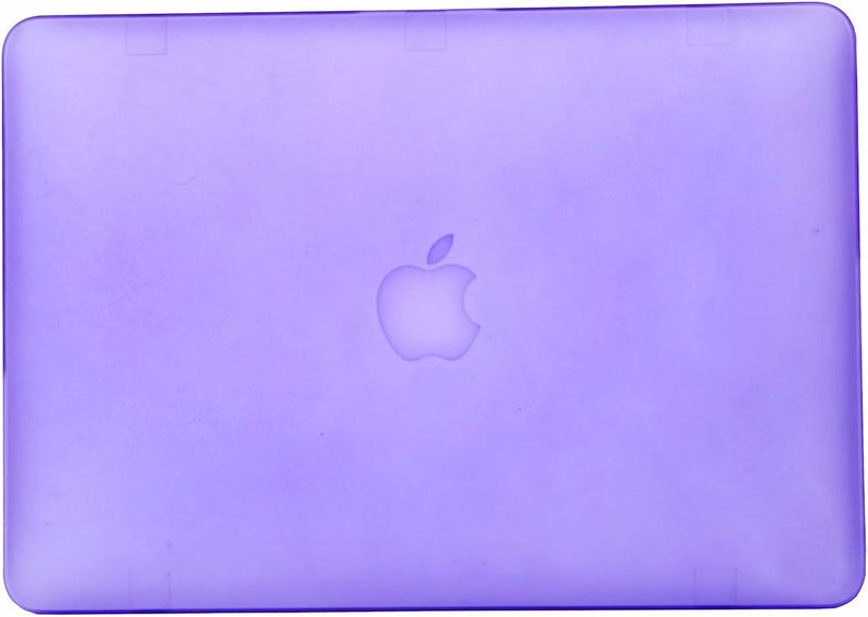 سيفن لاين متوافق مع غطاء Macbook Air 13 بوصة غير لامع حريري ناعم الملمس صلب لـ Macbook Air 13.3" موديل A1369/A1466 مع غطاء لوحة مفاتيح تخطيط EU، أرجواني فاتح - Image 3
