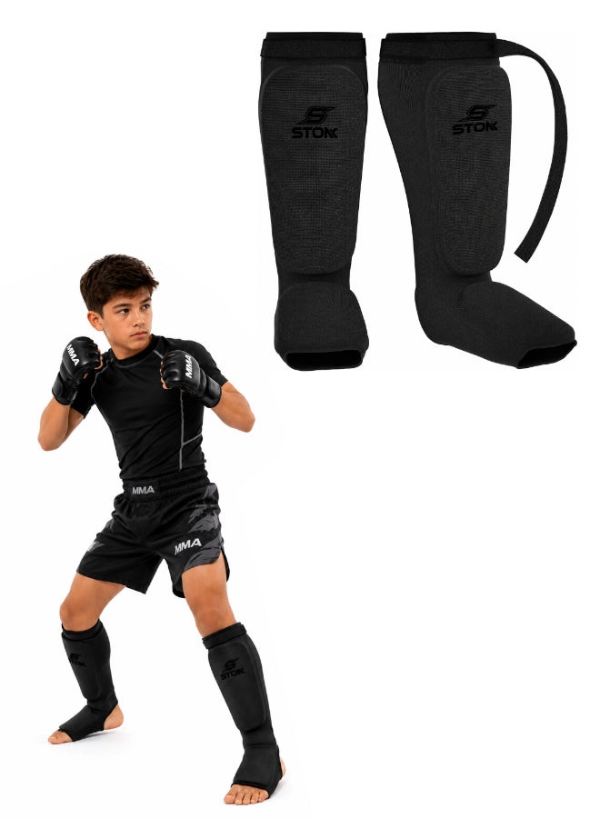 Stonk Shin Instep Guard Protective Leg Pad For Boxing MMA - Image 1