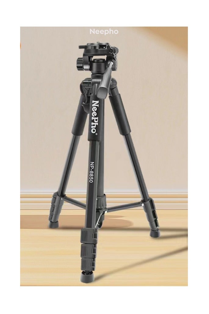 NeePho NP8850 Extendable Tripod Stand – Strong & Durable – Outdoor Live Selfie Camera Phone Floor Stand – For DSLR & Smartphones - Image 2