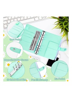 Y&D Budget Binder with Cash Envelopes, A6 Stitching PU Leather Zipper Envelopes and Sheets, 12pcs for Saving Money, Organizer System  - Image 3