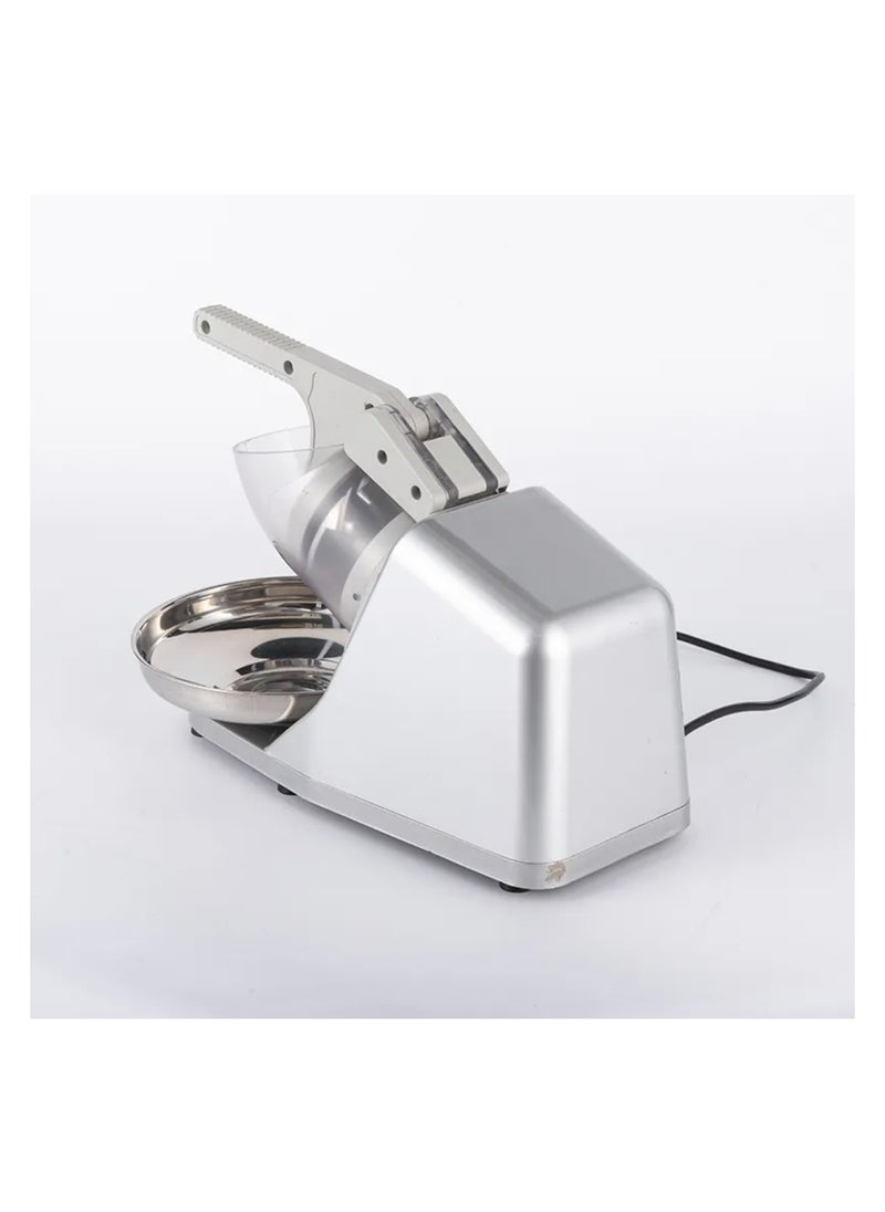 Electric ice shaver or crusher machine is quickly and efficiently shave or crush ice for a variety of uses, making snow cones, slushies. High-speed motor(500w) ,crush ice quickly.