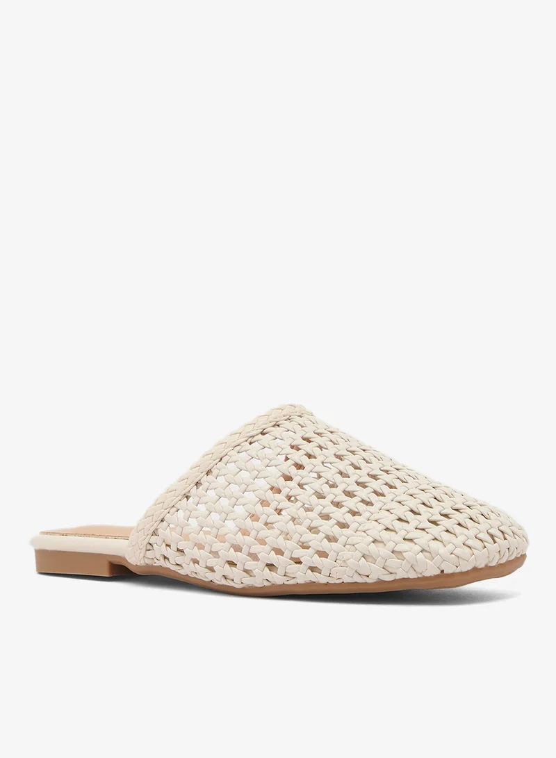 Ginger Net Raffia Material Flats