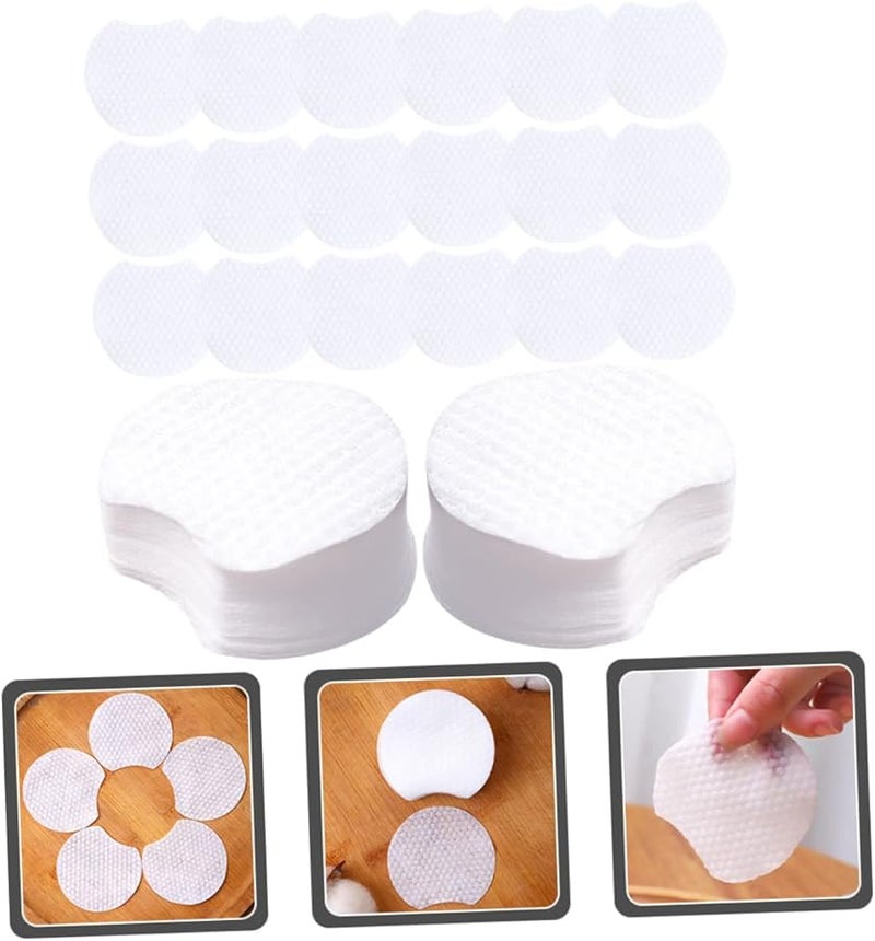 مناديل قطنية بيضاء 1200 قطعة لإزالة المكياج وتنظيف الوجه وإزالة مكياج العيون - Image 3