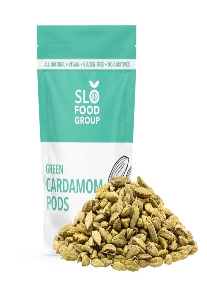 Slofoodgroup قرون الهيل الأخضر من مجموعة سلوفوود - توابل الهيل الطبيعية - 2 أونصة. - Image 1