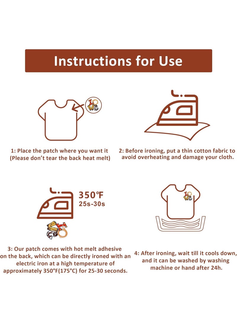 11 قطعة من الحديد الغربي رعاة البقر على بقع ، بقع مطرزة رعاة البقر ، بقع إصلاح رعاة البقر في الغرب المتوحش خياطة على بقع للملابس السترات الجينز اللباس القبعات حقيبة الظهر - Image 3