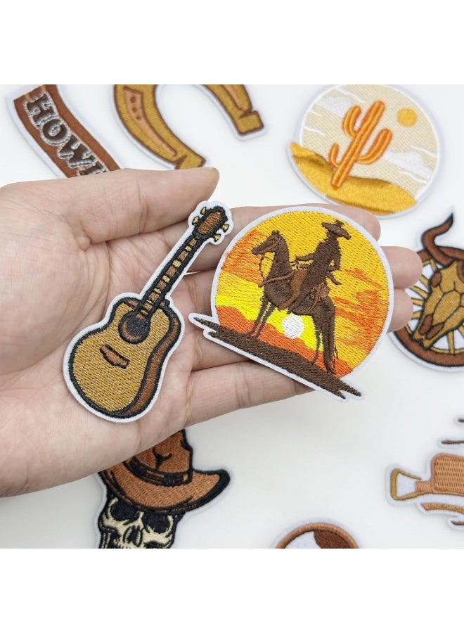 11 قطعة من الحديد الغربي رعاة البقر على بقع ، بقع مطرزة رعاة البقر ، بقع إصلاح رعاة البقر في الغرب المتوحش خياطة على بقع للملابس السترات الجينز اللباس القبعات حقيبة الظهر - Image 4