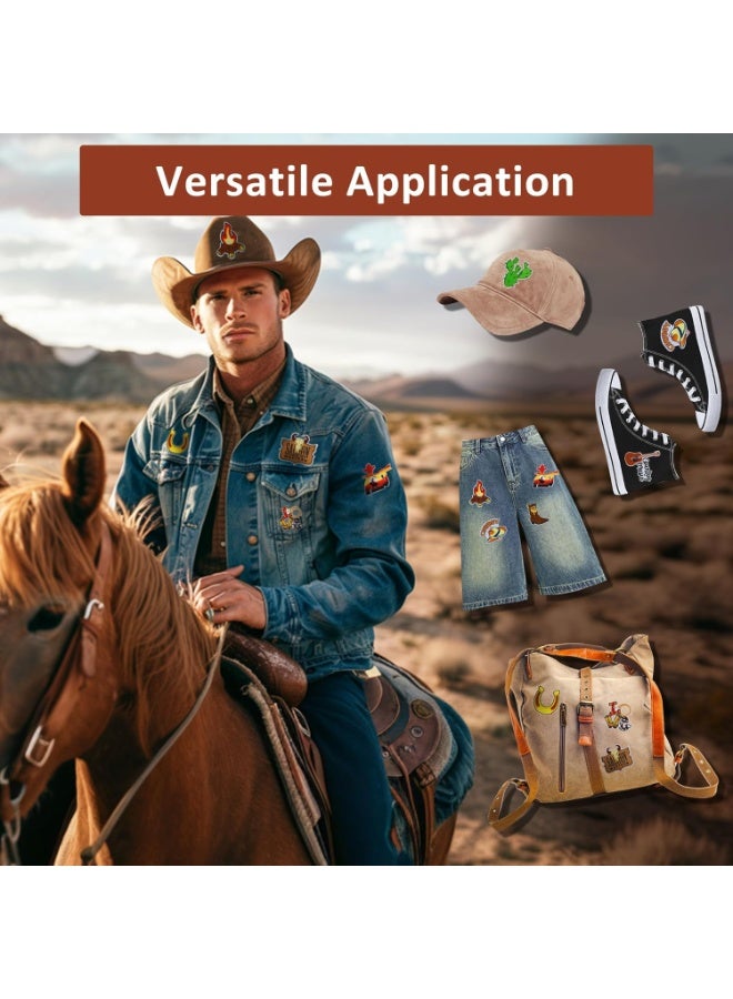 11 قطعة من الحديد الغربي رعاة البقر على بقع ، بقع مطرزة رعاة البقر ، بقع إصلاح رعاة البقر في الغرب المتوحش خياطة على بقع للملابس السترات الجينز اللباس القبعات حقيبة الظهر - Image 5