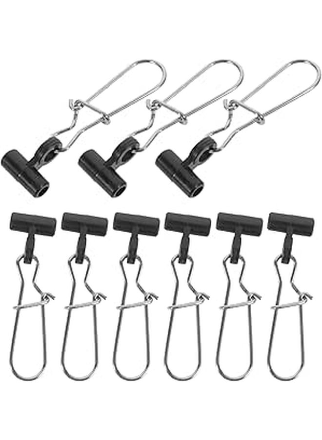 30pcs Duo Lock Snap Clips Stainless Steel Fishing Swivels Wear Resistant for Freshwater Saltwater - Image 1