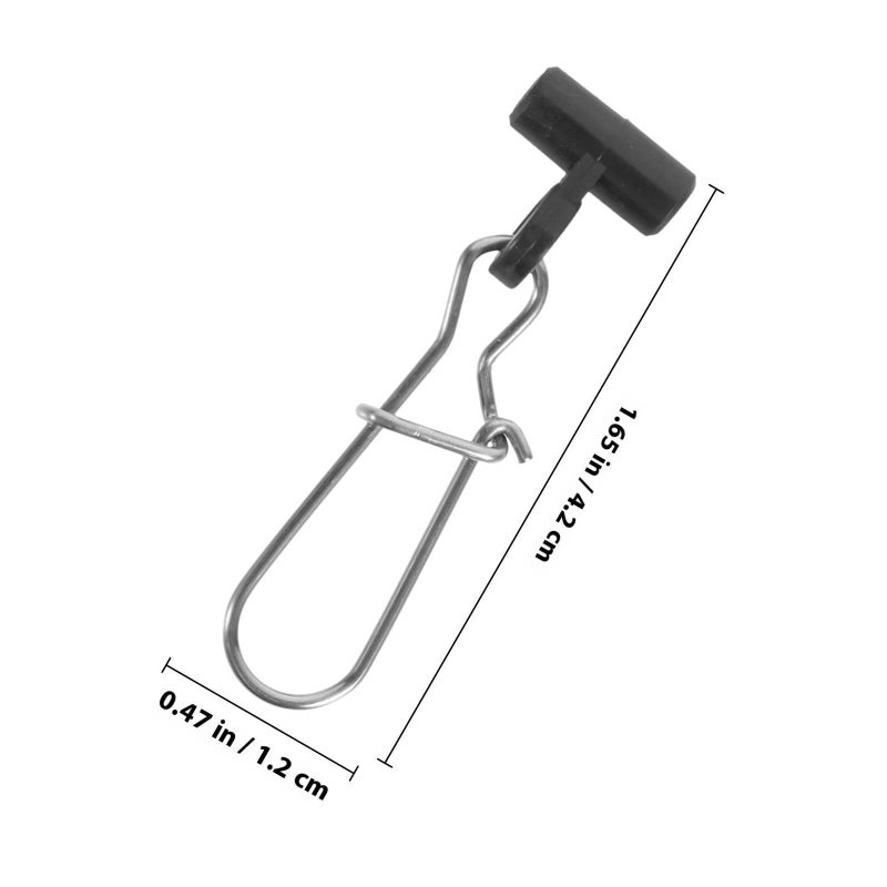 30pcs Duo Lock Snap Clips Stainless Steel Fishing Swivels Wear Resistant for Freshwater Saltwater - Image 3