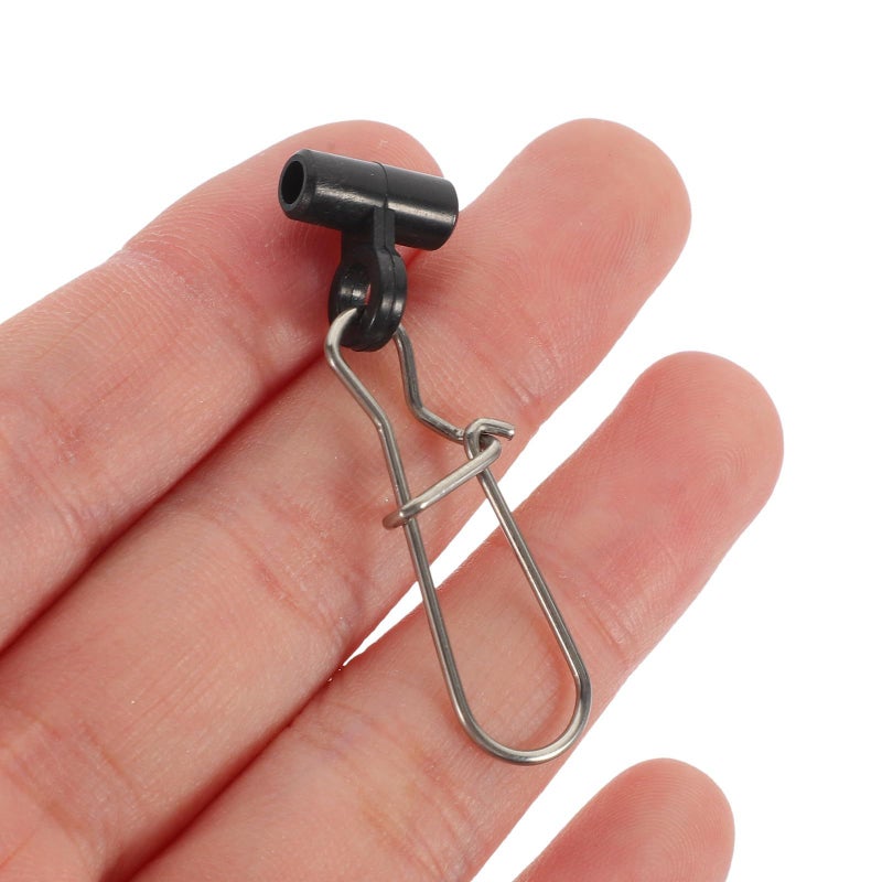 30pcs Duo Lock Snap Clips Stainless Steel Fishing Swivels Wear Resistant for Freshwater Saltwater - Image 5