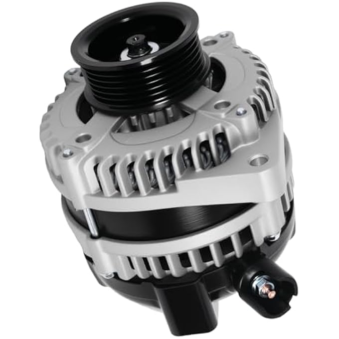 YOMALL Alternator 11151 for MDX 2006 3.5L & 2007-2009 3.7L for 2005-2008 RL 3.5L for 2007-2008 TL/Pilot/Ridgeline 3.5L for 2007 Odyssey 3.5L Vehicle Replacement Alternator 130A 6PK 11151N - Image 1
