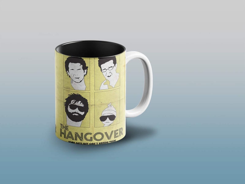 Prink The Hangover Inner Black Coffee Mug with Print | Phil, Alan, STU, Daug The Hangover Movie Coffee Mugs | Printed Coffee Mugs | Coffee Mug for Friends | 330ml, Microwave & Dishwasher Safe - Image 3