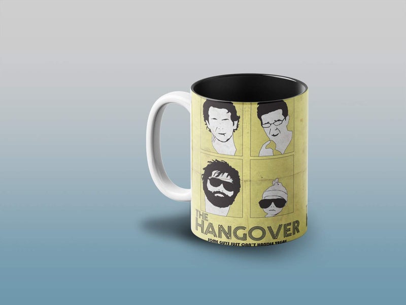 Prink The Hangover Inner Black Coffee Mug with Print | Phil, Alan, STU, Daug The Hangover Movie Coffee Mugs | Printed Coffee Mugs | Coffee Mug for Friends | 330ml, Microwave & Dishwasher Safe - Image 2