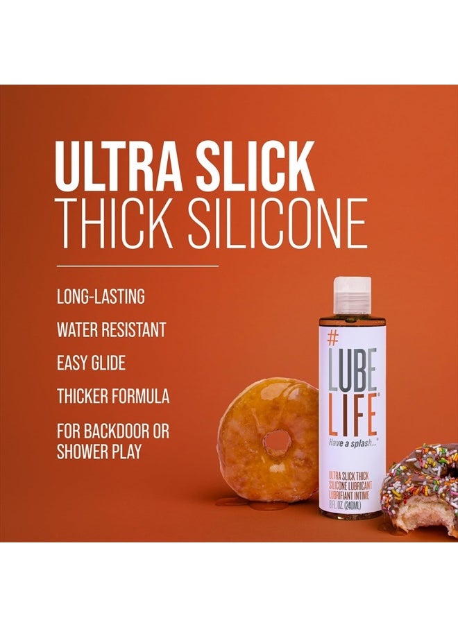#LUBELIFE Ultra Thick Slick Silicone-Based Lubricant, Water Resistant, Thick Silicone Lube for Men, Women and Couples, 8 Fl Oz  - Image 3