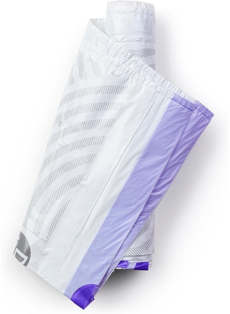 برابانتيا Brabantia PerfectFit أكياس نفايات مقاس D (15–20 لتر) – 20 كيس – أكياس قمامة قوية مع شريط إغلاق، أبيض - Image 3