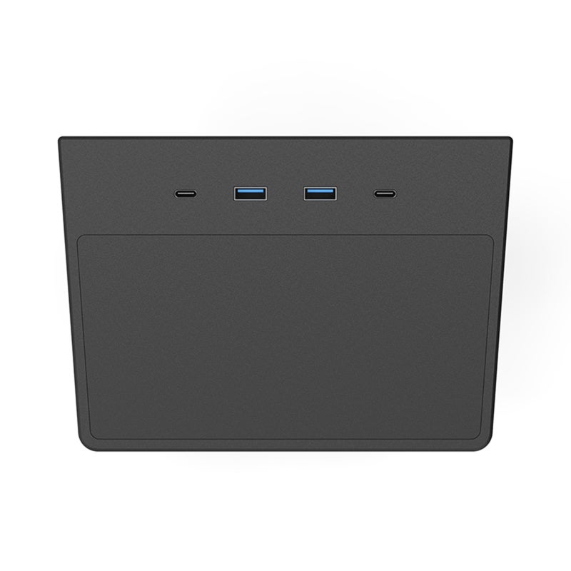 USB Hub For Tesla Model 3: 5-Port (2 USB-A, 2 USB-C, 1 Hidden USB-A) - Perfect Console Integration Hidden Storage - Easy Installation For Tesla Model 3 Y Produced After May 2020 - Image 1