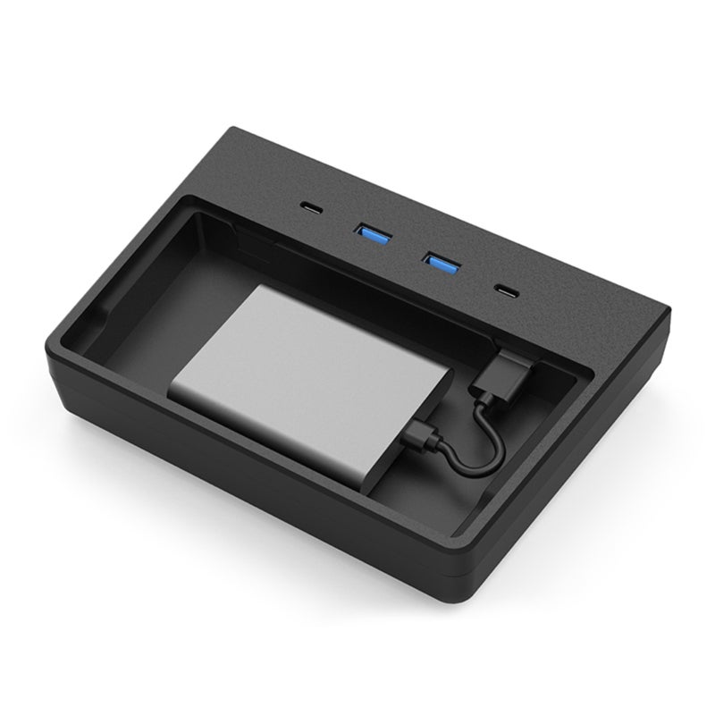 USB Hub For Tesla Model 3: 5-Port (2 USB-A, 2 USB-C, 1 Hidden USB-A) - Perfect Console Integration Hidden Storage - Easy Installation For Tesla Model 3 Y Produced After May 2020 - Image 5