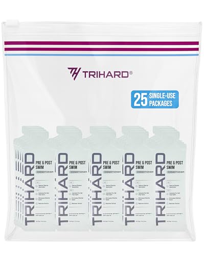 TRIHARD Pre & Post Swim Conditioner | Swimmers Conditioner | Pre Swim Hair Protection | Chlorine Removal Solution | Travel Size 8.45 fl oz - Image 1