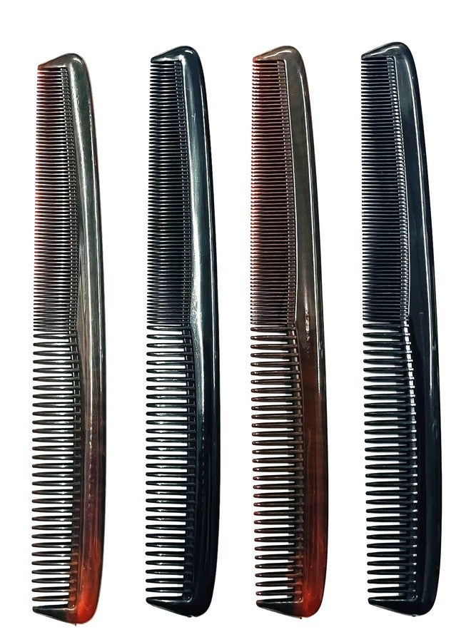 Maple Premium Dressing Comb Detangling Extra Heavy Quality Black/Tortoise Shell Pattern Hair Comb Combo Set for Men,Women (Multicolour), Pack of 4 - Image 2