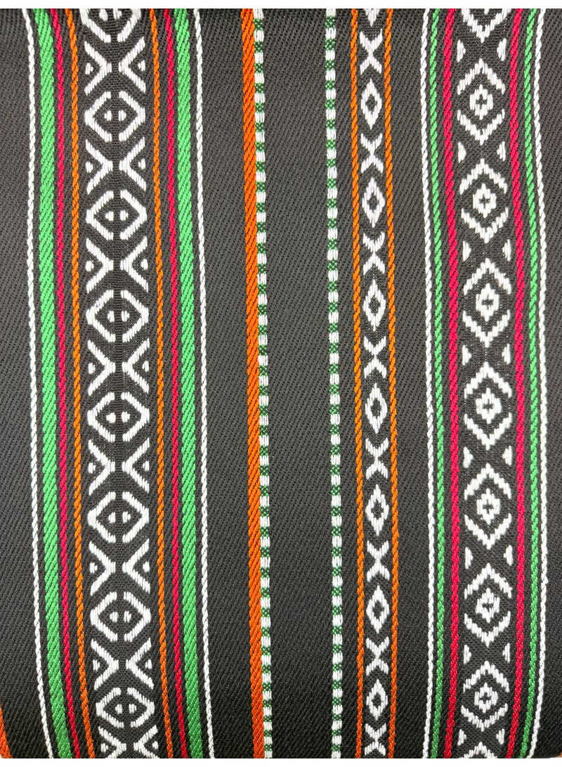 Floor Lounge Chair with a high back - Lightweight, Foldable, Sand Proof Polyester Beach & Camping Chair - Black - Image 5