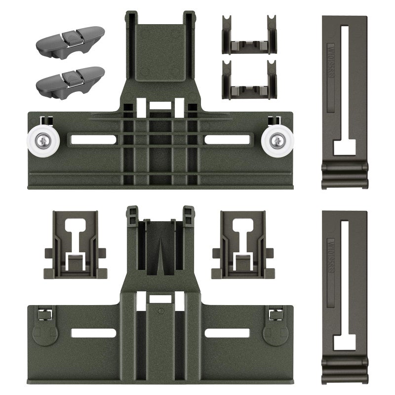 UPGRADED W10350375 W10712395 Dishwasher Top Rack Adjuster Parts For Whirlpool Dishwasher Parts WDT730PAHZ0 WDT970SAHZ0 WDTA50SAHZ0 WDT750SAHZ0 Upper Rack Parts For Kenmore 665 Dishwasher Top Rack Part