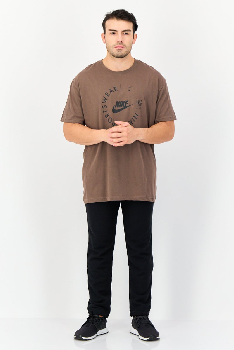 Nike Men Dri-Fit Short Sleeve Outdoor T-shirt, Brown  - Image 4