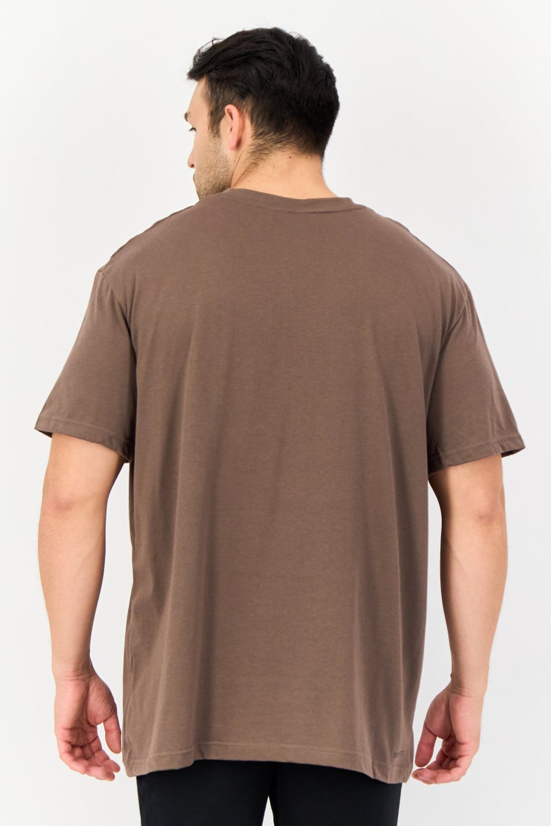 Nike Men Dri-Fit Short Sleeve Outdoor T-shirt, Brown  - Image 2