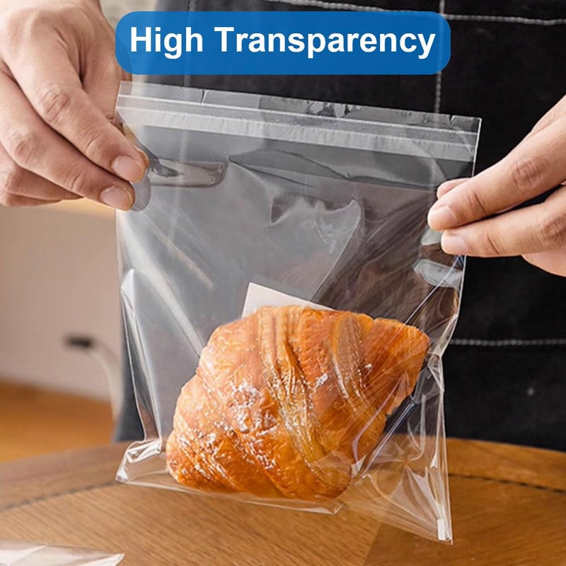 Searik 200 Pack Self Sealing Cellophane Treat Bags 3x3 Inches - Clear Resealable Self Adhesive Cookie Bag with Seal for Cookie Packaging Party Favor Gift Giving - Image 4