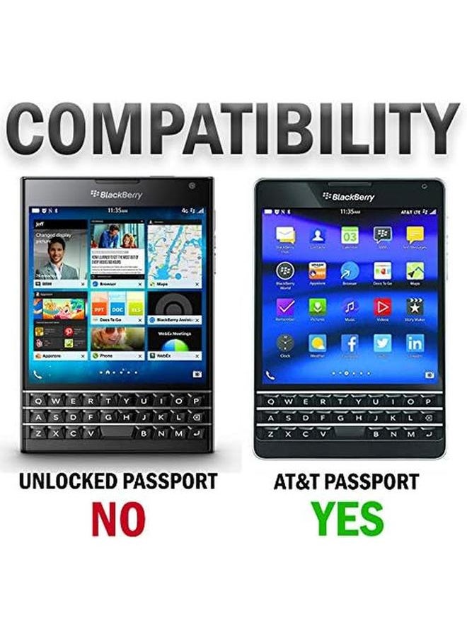 erorex - Case For At And T Blackberry Passport S Black Kickstand Case Slim Hard Shell Cover For At And T Blackberry Passport Sqw100 3 - Image 1