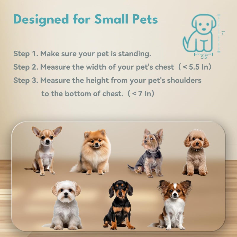 No Pawblems Dog Gate with Small Pet Door, 16"-42.7" Adjustable Metal Short Dog Gate to Step Over, 16.5" Tall, with 3 Extension Kits, Pressure Mounted, for Doorways & Stairs, Black - Image 4