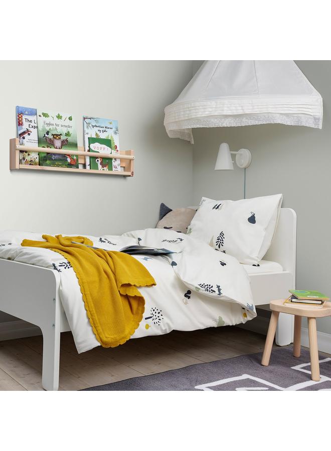 erorex Duvet cover and pillowcase, forest animal pattern/multicolour, 150x200/50x80 cm - Image 3