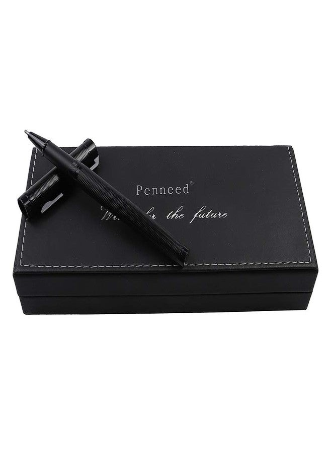 Penneed Pemmeed Rollerball Pen Liquid Ink Pens for Women Luxury Box Gel Pen Black Ink Fancy Pen Refillable for Executive Office,Professional,Birthday Nice Pens G8 (Black) - Image 5