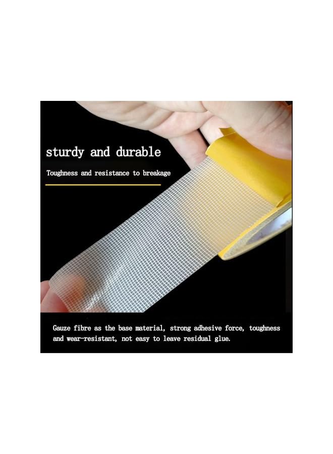 promass Double Sided Carpet Tape, Versatile Clear Double Sided Tape Heavy Duty, Fabric Cloth Tape, No Glue Slag High Tack, For Fixing Carpets, Arts & Crafts, Woodworking, 1" x 33FT (10m) - Image 5