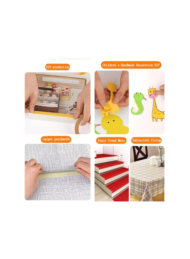 promass Double Sided Carpet Tape, Versatile Clear Double Sided Tape Heavy Duty, Fabric Cloth Tape, No Glue Slag High Tack, For Fixing Carpets, Arts & Crafts, Woodworking, 1" x 33FT (10m) - Image 3