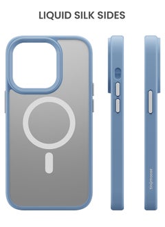 TinyMoose Frosty Matte Drip iPhone Case made for iPhone 14 Pro Max - Ice Blue  - Image 3