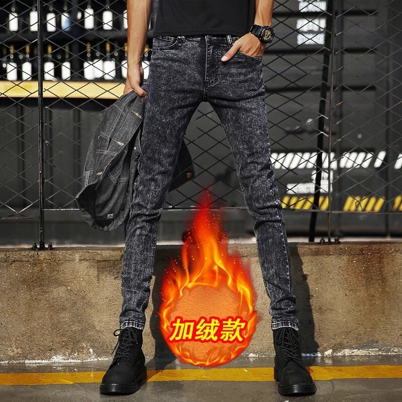 Unisex Classic Denim Jeans Loose Fit Daily Outdoor Wear - Image 3